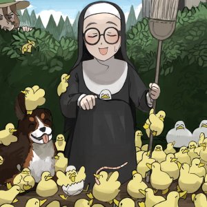 Ich hab gehört dass hier Nonnen mit Tieren sehr beliebt sind