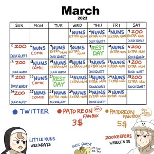 Lachse Kalender März 23