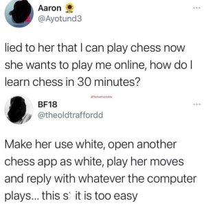 Online-Schachspielerinnen hassen diesen Trick