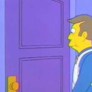Steamed Hams but Skinner shuts the door upon recognizing the superintendent
