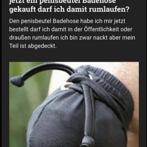 Ganz wichtige Frage
