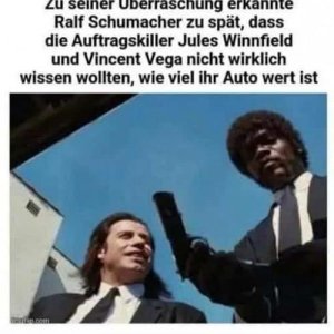 Damit hat er wohl nicht gerrechnet
