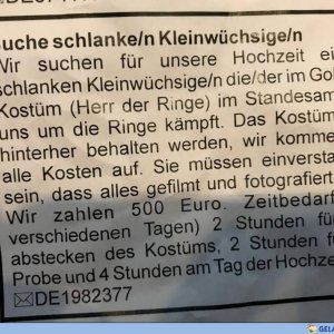 Schlank muss er sein