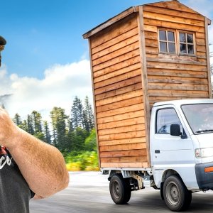 I Built A 2 Story Cabin on my Truck!