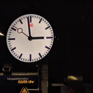 Zeitumstellung bei der Bahn