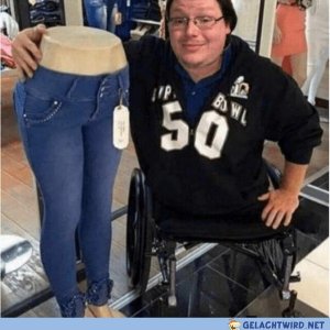 Mehr Humor als Beine