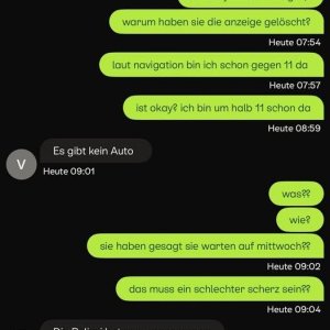 Es gibt kein Auto