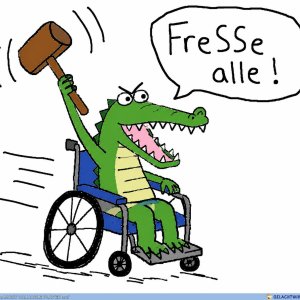 Schnappi in Paint in 45 Minuten.