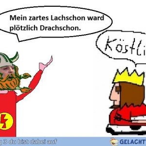 Den König amüsiert es