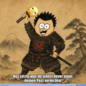 Paninja rollt Auge