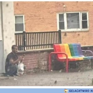 If you sit there you are gay