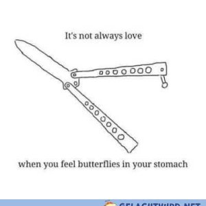 Butterflies in your stomach