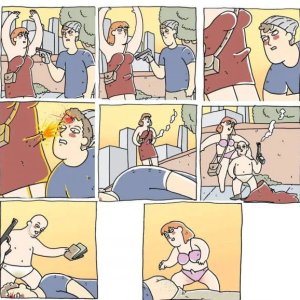 Frau überfallen
