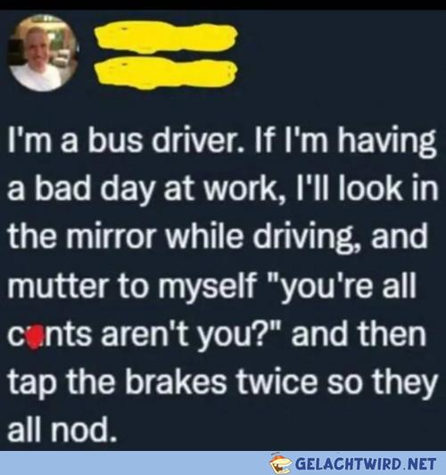 Alter Busfahrertrick