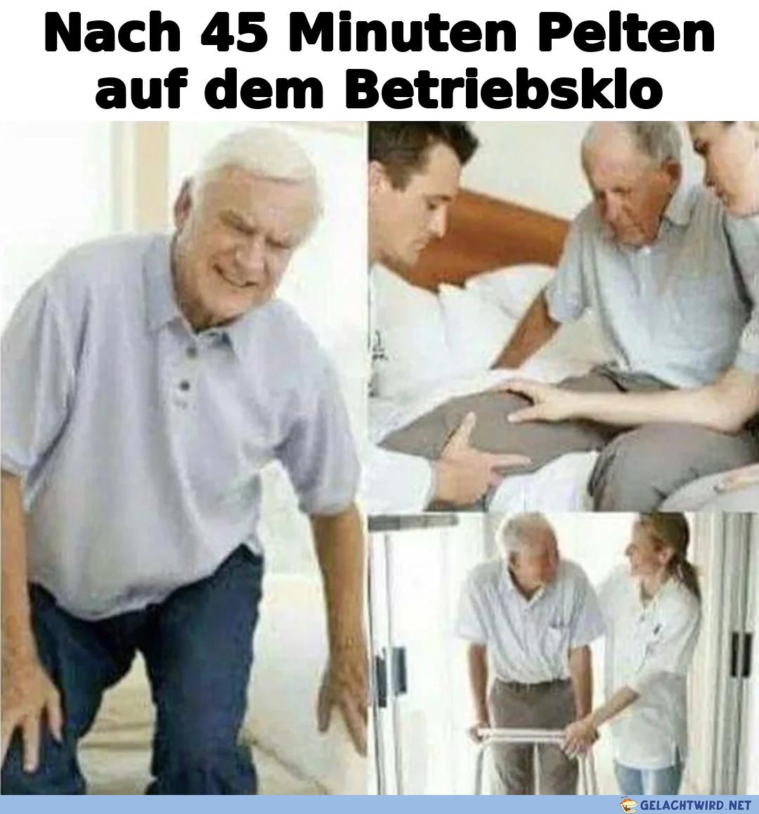 Auf der Arbeit pelten