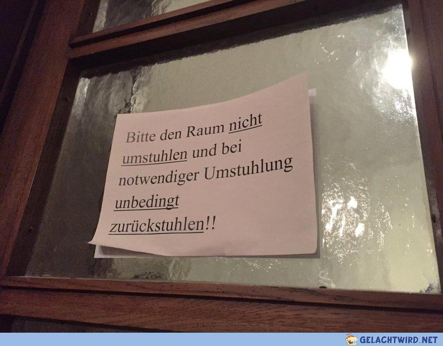 Bitte beachten!