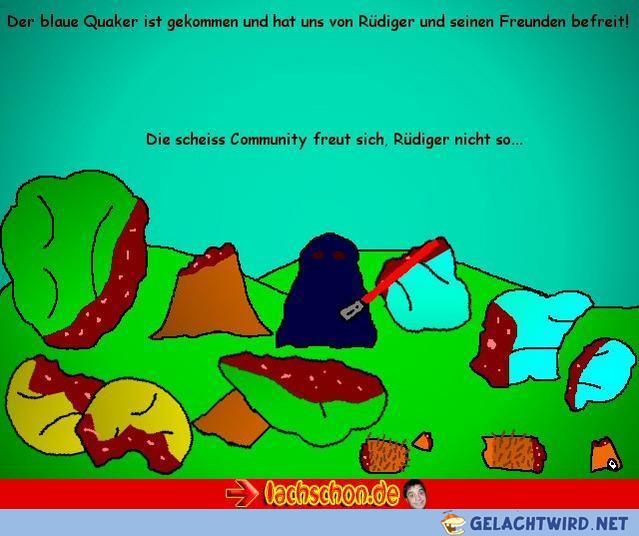 Blauer Quaker