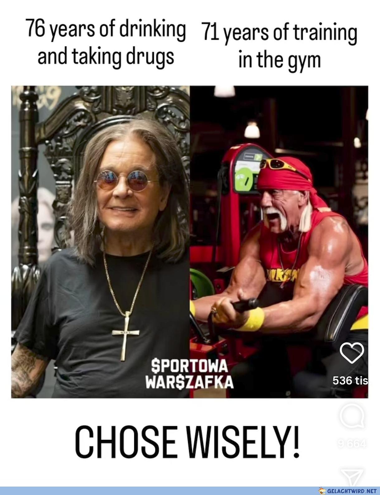 Chose wisely