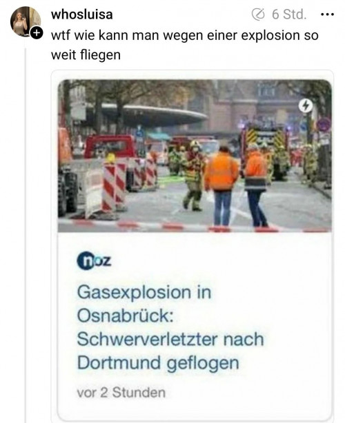 Da war Bums hinter