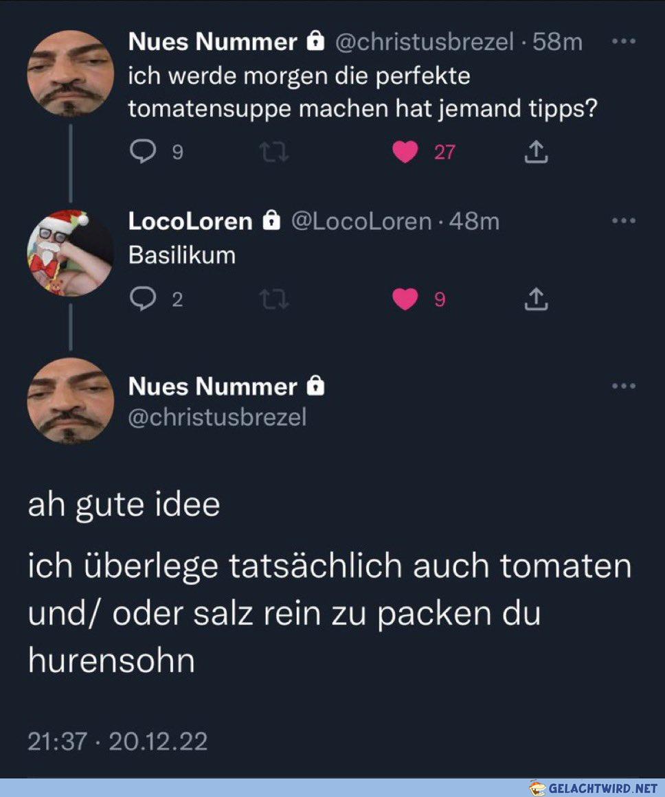 Dazu eine Prise Wasser