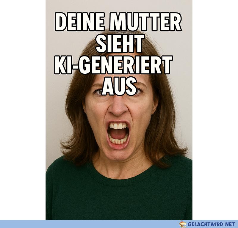 Deine Mutter sieht KI-generiert aus