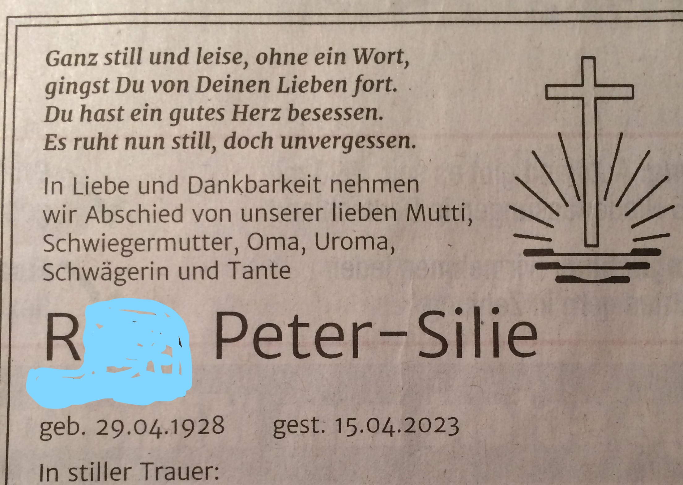 Der Fluch von Doppelnamen.