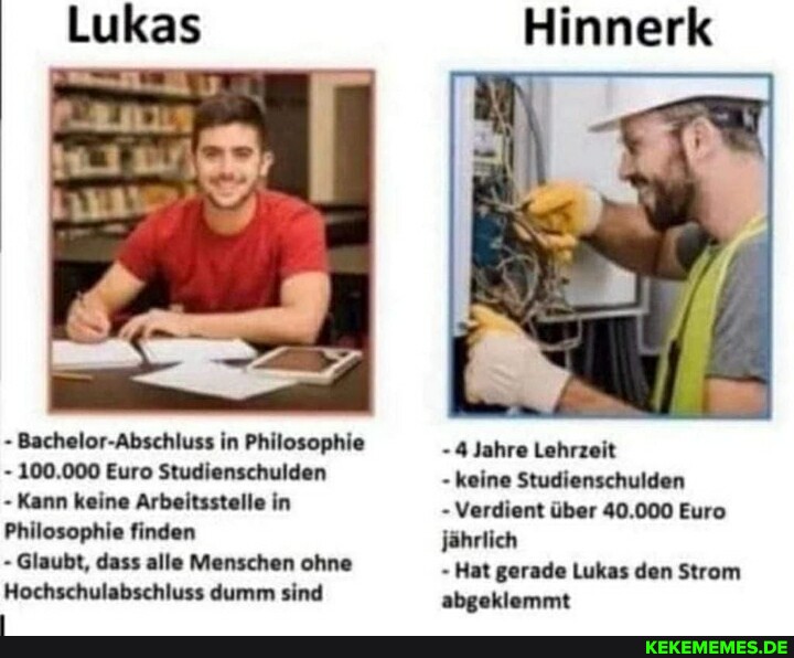 Die Gesellschaft ist schuld