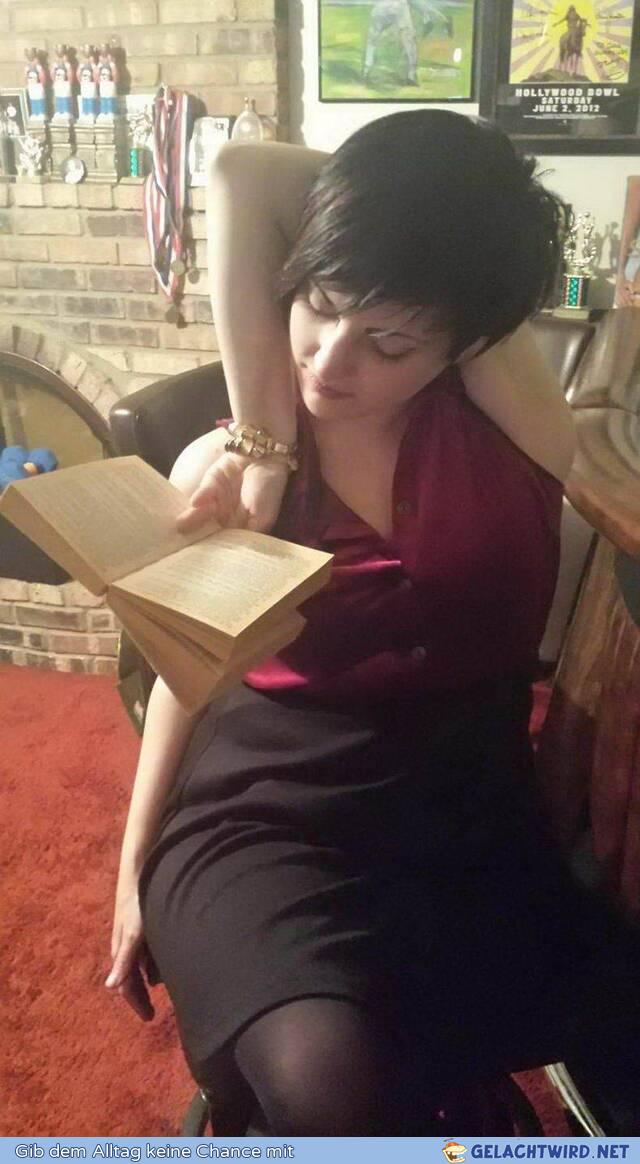 Entspannt ein Buch lesen