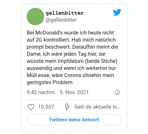 Er ist auch manchmal ein bisschen dieck
