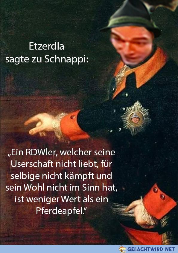 Etzerdla edzala in den RDW