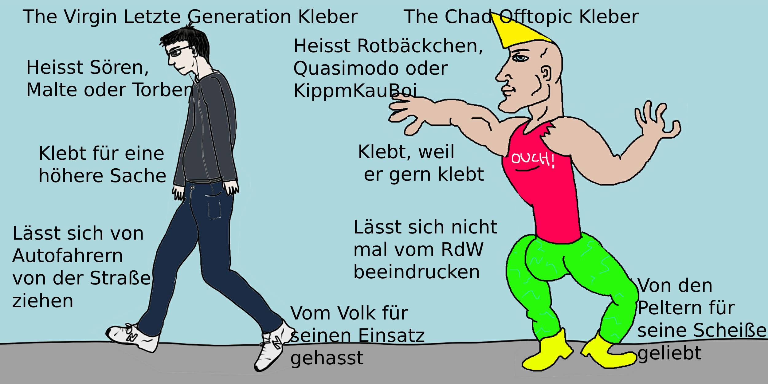 Geklebt wird net
