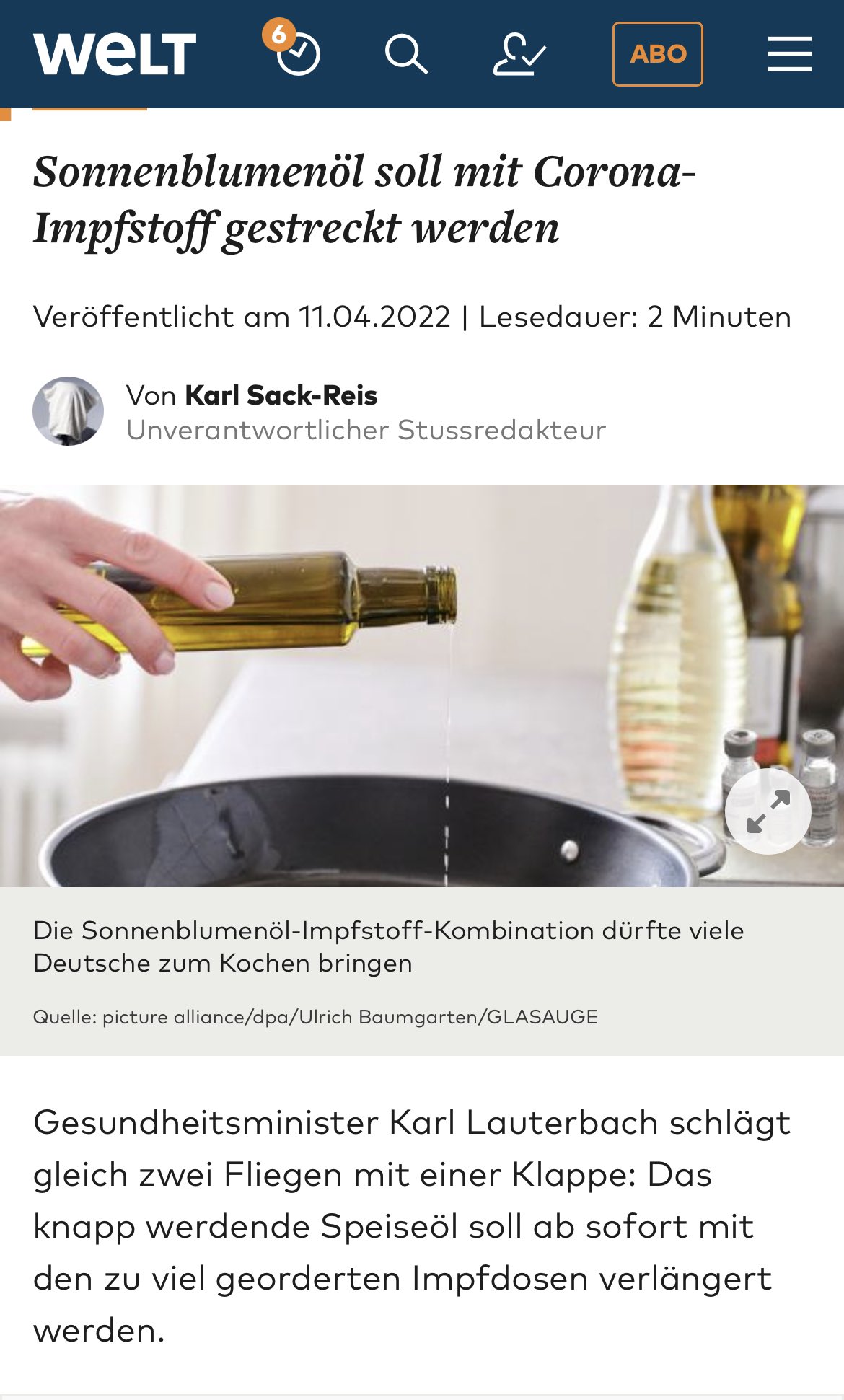 gestrecktes Glück