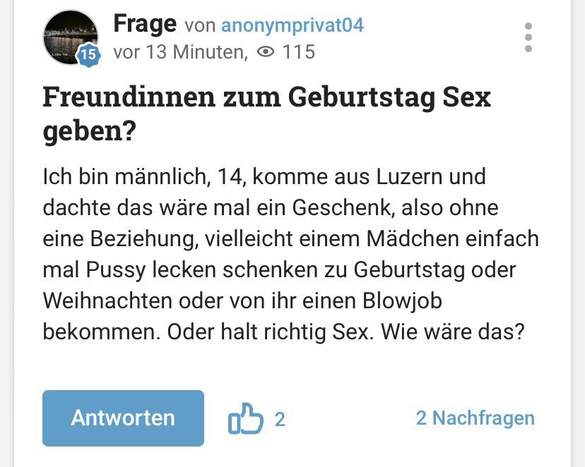 Gute Frage oder?