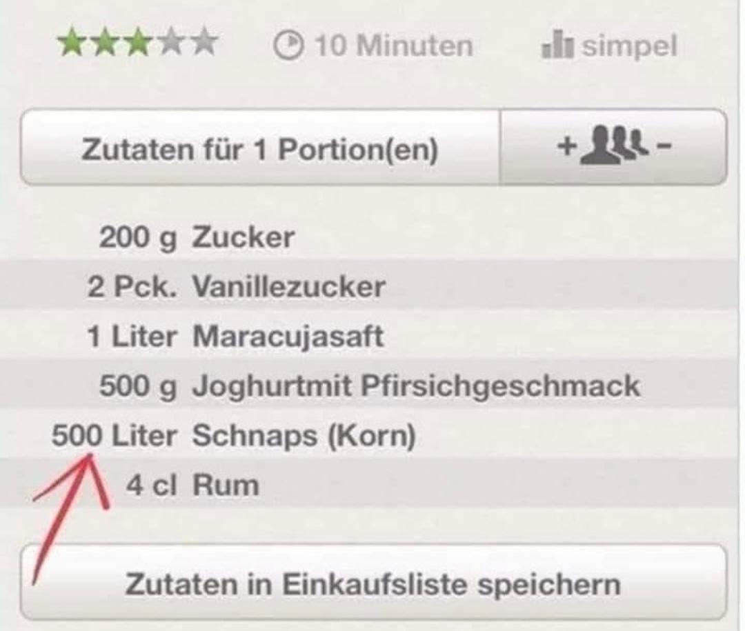 Gutes Rezept