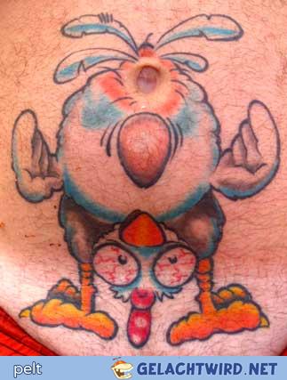 Haidrhuhn als Tattoo