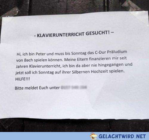 Hoffentlich schafft ers