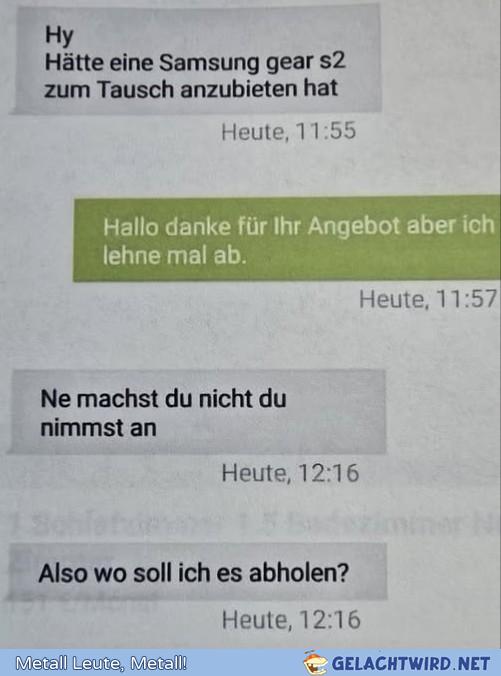 Immer Dominanz zeigen!