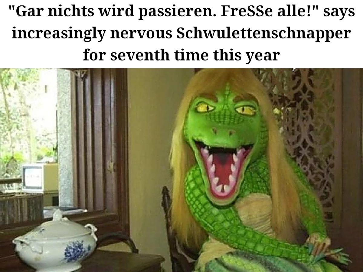 INCREASINGLY SCHWUCHTELIGER SNAPPER