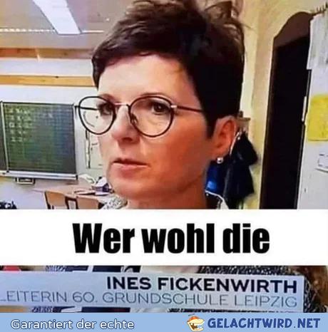 Ja wer wohl?