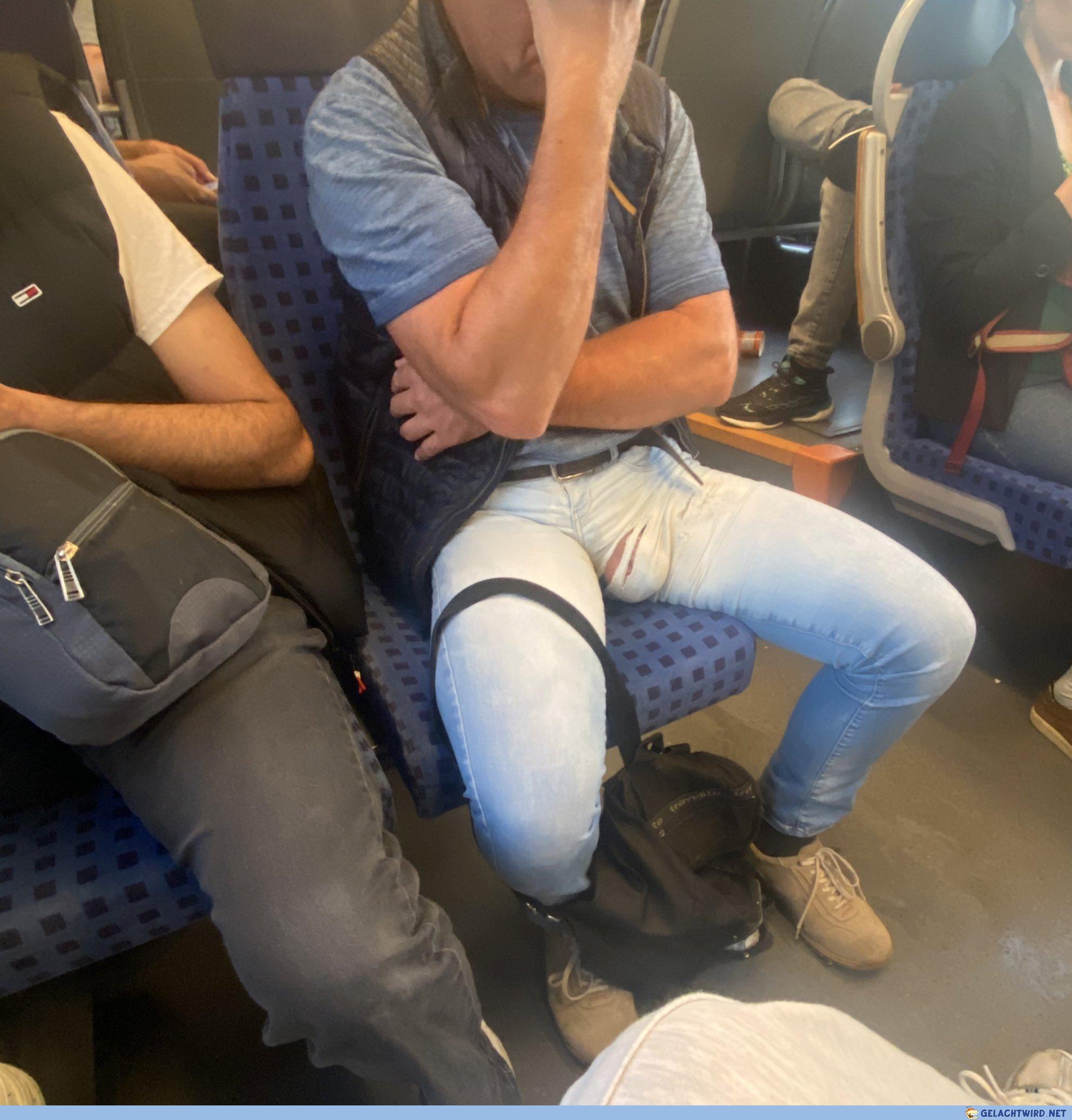 Jeans mit Lüftung