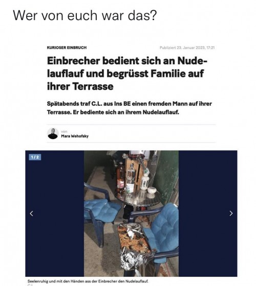 Kann man schon mal machen