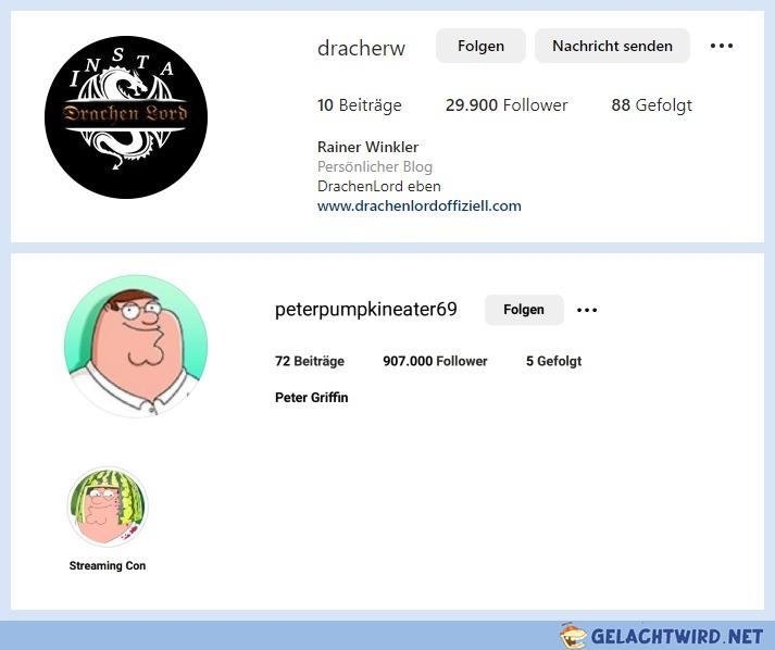 Kleiner Followerunterschied