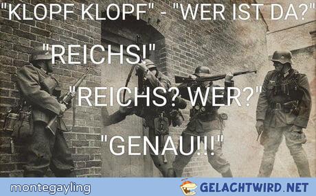 "Klopf, Klopf!" "Wer ist da?"