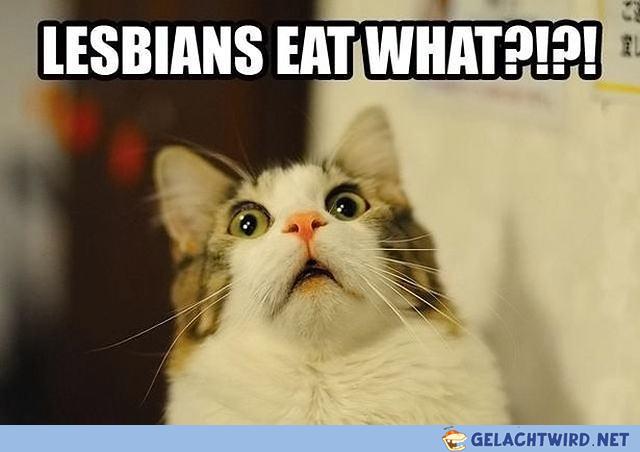Lesbians eat what?