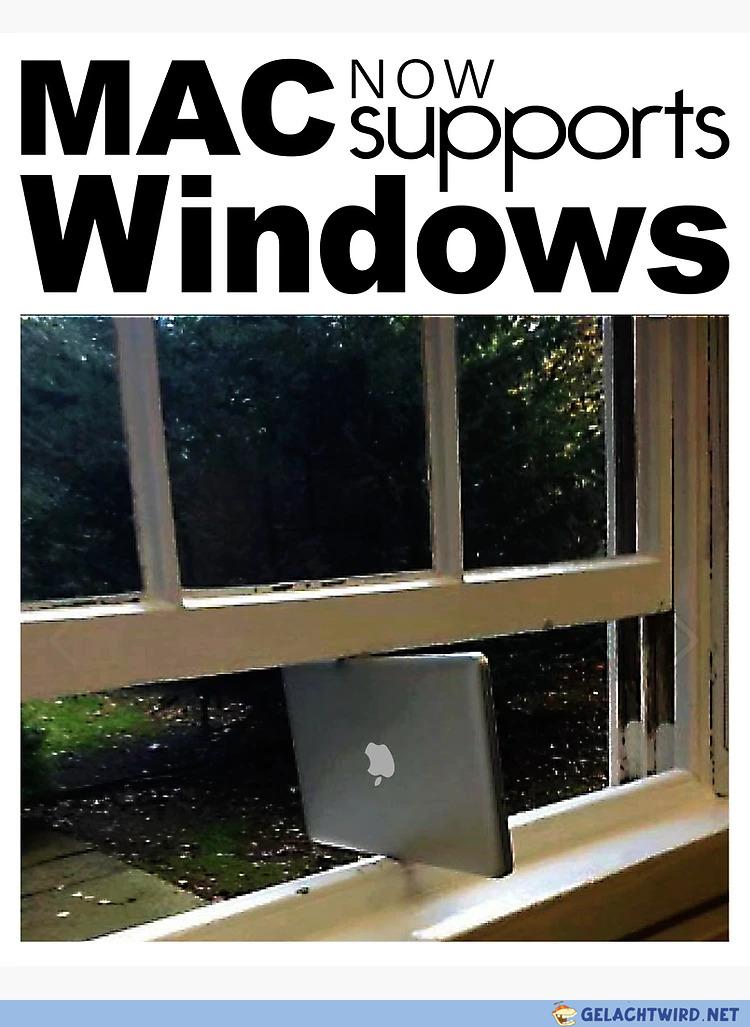 Mac now supports Windows