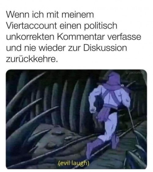 Mach ich ständig so