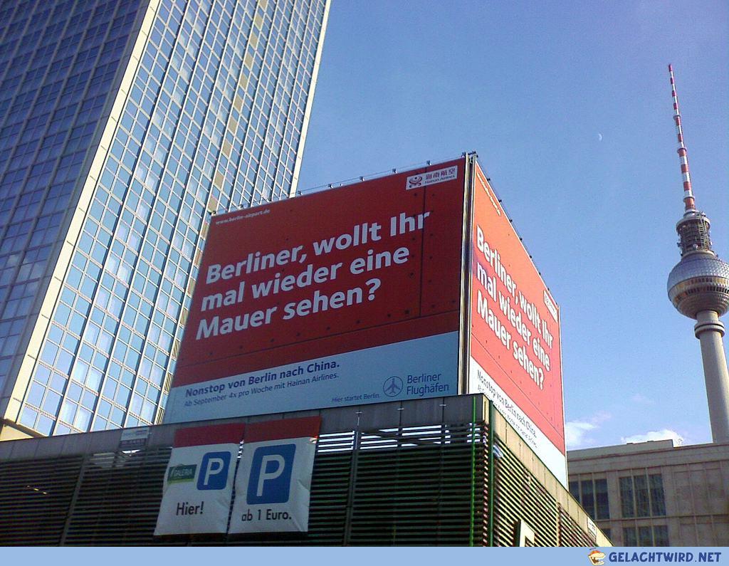 Mauer sehen?