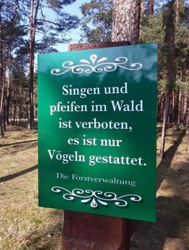 Na wenn das so ist...
