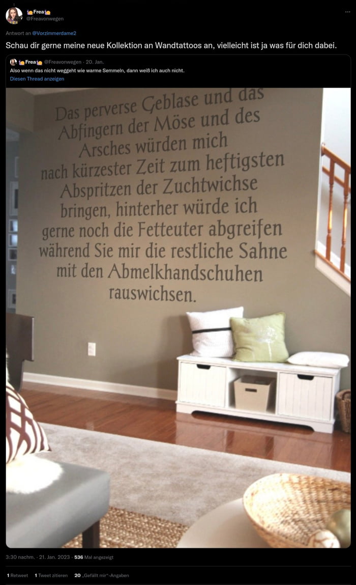 Nettes Wandtattoo