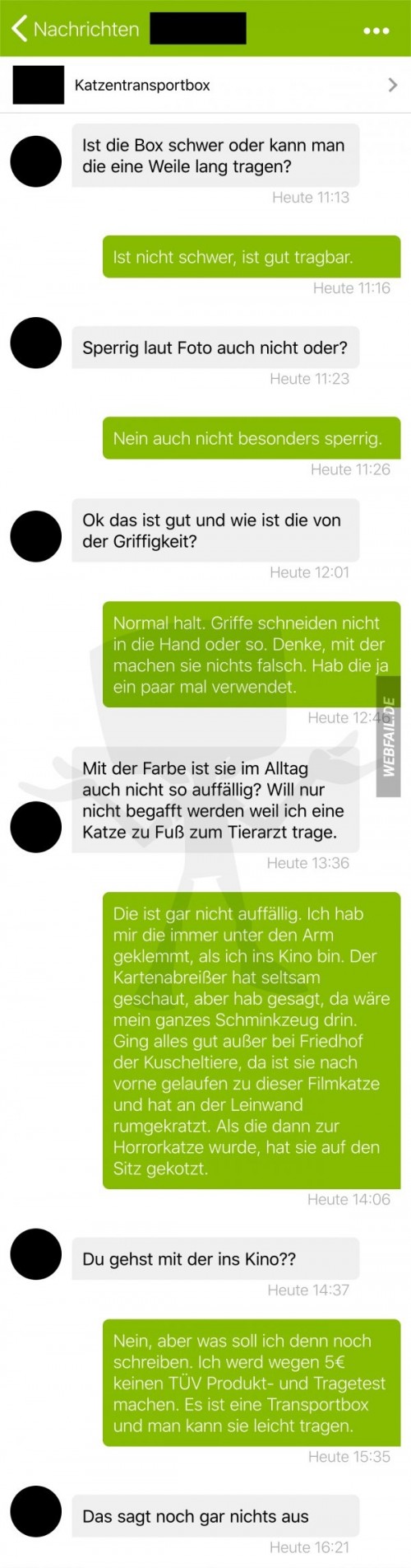 Neulich bei Ebay